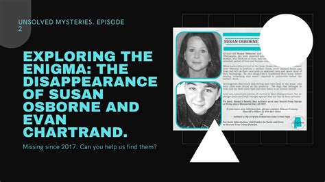 The Disappearance Of Susan Osborne And Evan Chartrand Episode 2 Youtube