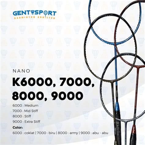 HIQUA NANO K 6000 7000 8000 9000 RAKET BADMINTON COD Lazada Indonesia