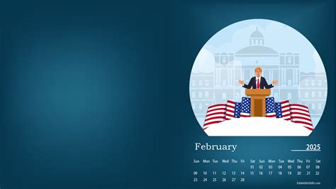 February 2025 Desktop Wallpaper Calendar - CalendarLabs