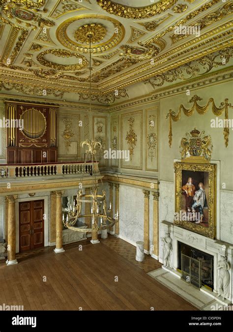 Cobham Hall, Kent. The Gilt Hall Stock Photo - Alamy