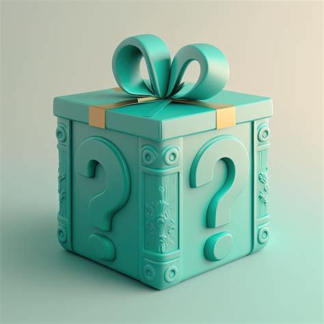 Premium Photo Mystery Box Illustration Generative Ai