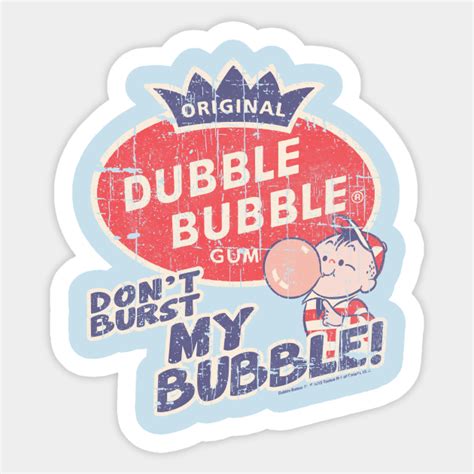 Vintage 80s Bubble Gum - Bubble Gum - Sticker | TeePublic