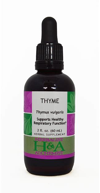 Thyme Extract Herbal Supplement Herbalist And Alchemist