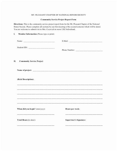 National Honor Society Application Examples