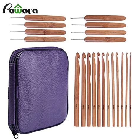 Aliexpress.com : Buy 20 Pcs Bamboo Crochet Hooks Set Ergonomic Knitting ...