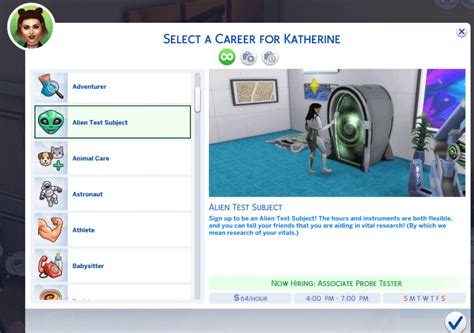 Sims 4 Interactive Model Career Effectbooy