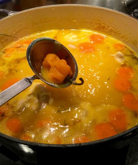 Jamaican Chicken Soup with Dumplings - Gourmetcentric