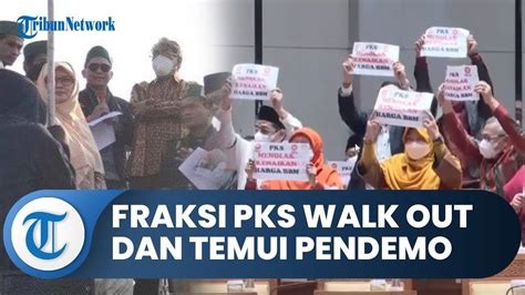 Tolak Kenaikan Bbm Dan Walk Out Dari Rapat Paripurna Fraksi Pks Temui