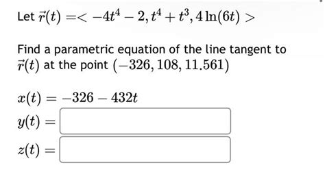 Solved Let R T Find A Parametric