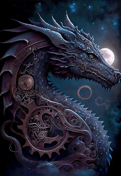 Steampunk Dragon Wallpaper