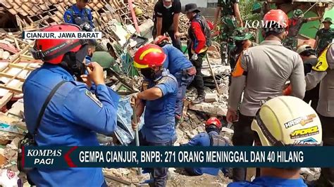 Data Korban Gempa Cianjur Bnpb Catat Ada Orang Meninggal Dan