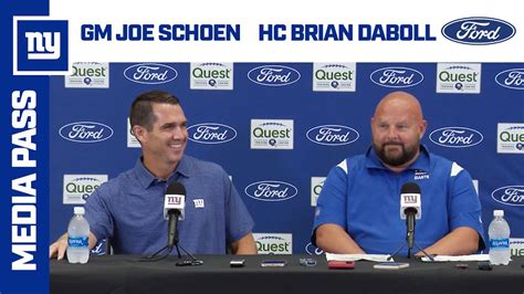 Joe Schoen Brian Daboll Address The Media As Training Camp Begins