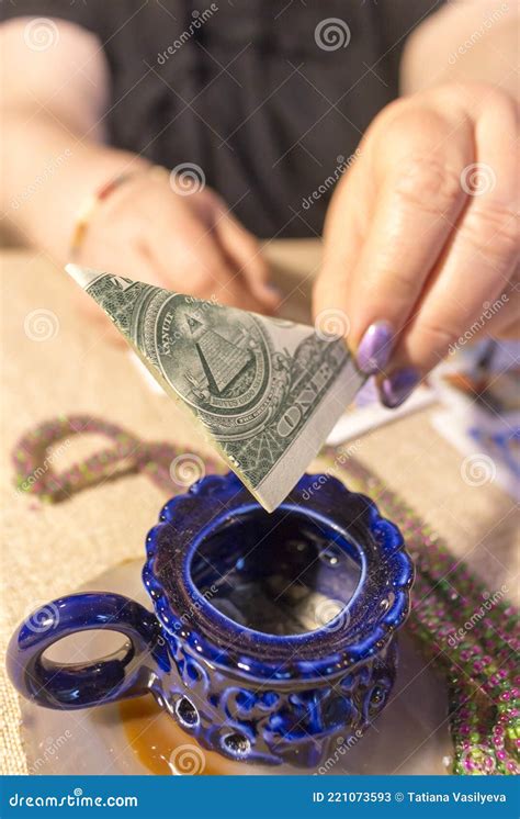 A Magical Ritual To Attract Money. Stock Image - Image of astrology ...