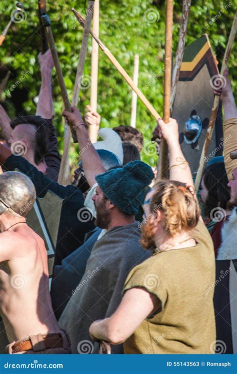 Historical Reenactment Of Boudica S Rebellion Editorial Stock Photo