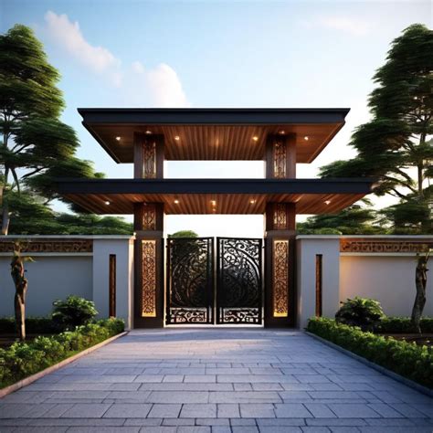 50 Amazing Modern House Gate Designs The Design Gesture