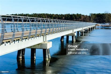 Long Bridge Over Water Stock Photo - Download Image Now - Blekinge län ...