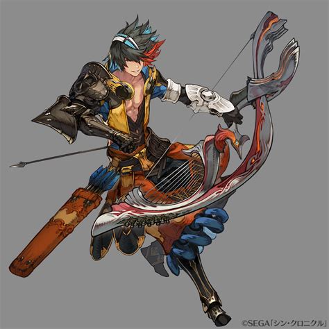 LoneFox on Twitter RT tera za wa シンクロニクルにて リオン槌ランフ弓のイラスト制作