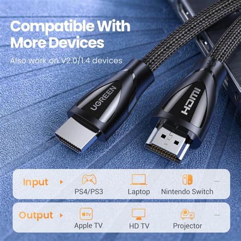 UGREEN 80405 HDMI 2 1 Cable 8K UHD 5M Midas Computer Center Amman