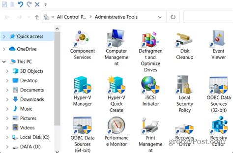 How To Find Administrative Tools In Windows 10