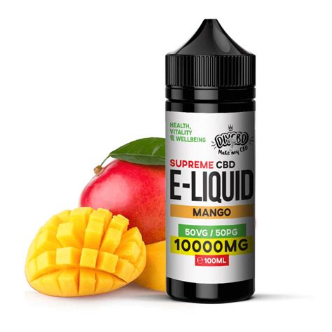 Supreme Cbd E Liquid 10000mg Mango Uks Best Cbd Vape Oil