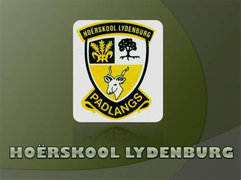 PPT - HOËRSKOOL LYDENBURG PowerPoint Presentation, free download - ID:2997030