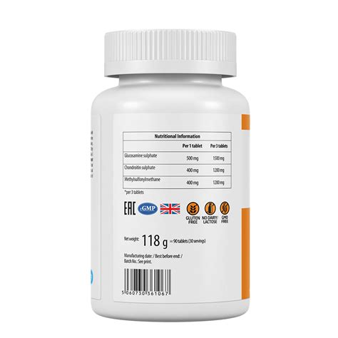 GLUCOSAMINE CHONDROITIN MSM | UltraVit – Vplab Nutrition