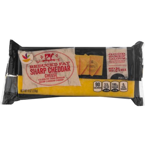 Save on Giant Reduced Fat Sharp Yellow Cheddar Cheese Block Order ...