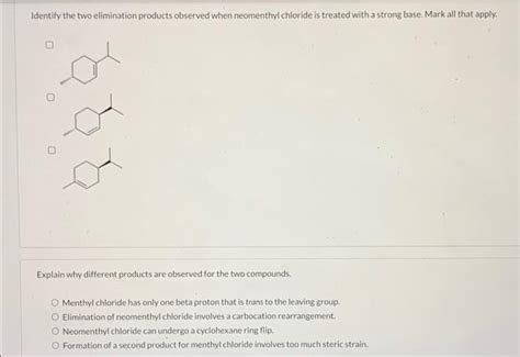 Solved Current Attempt In Progress When Menthyl Chloride Is Chegg