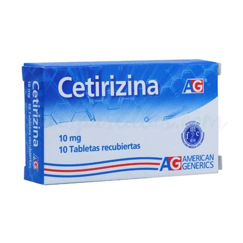 CETIRIZINA 10 MG LA FRANCOL CAJA X 10 TAB Droguería Más Salud