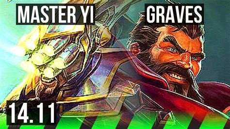 MASTER YI Vs GRAVES JGL Rank 3 Yi 7 0 5 Godlike 500 Games KR