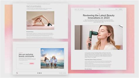 [FREE] Figma Beauty Blog Template" | Figma