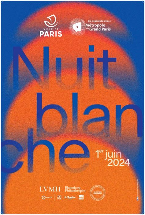 La 23e édition de Nuit Blanche qui se déroulera le 1er juin 2024