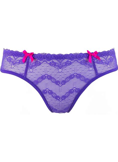 Golden Dream Purple Lace Thong By Axami Lingerie Eye Kandee Lingerie