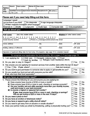 Snap Application Form 2023 - Printable Forms Free Online