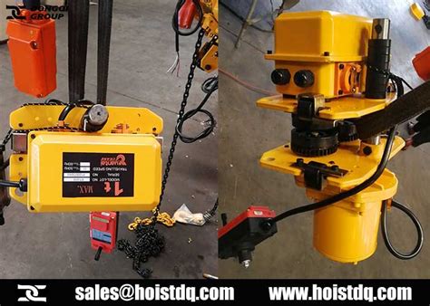 Chain Hoist: 1 Ton Low Headroom Electric Chain Hoist for Serbia | Dongqi Hoist and Crane