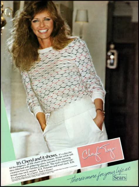 1983 Cheryl Tiegs Photo Sears Holiday Clothing Collection Vintage Print Ad Ads51 £14 10