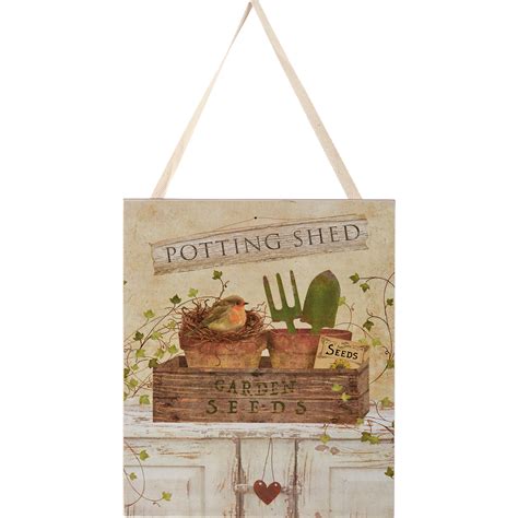 Potting Shed Hanging Decor | Primitives By Kathy