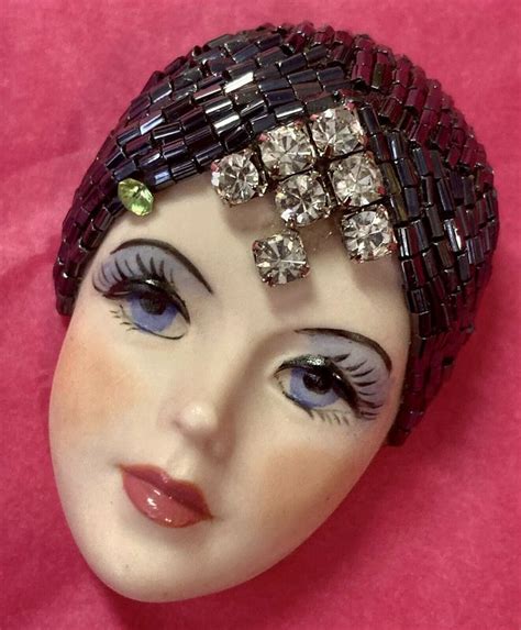 Pin By Jolene Schmitt On Masquerade Face Brooch Pretty Jewellery