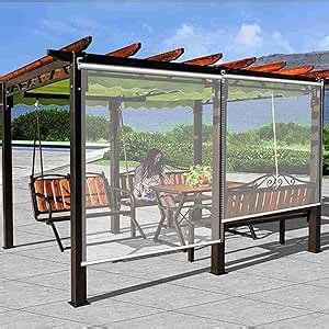 Transparent Roller Shades Outdoor Pergola Roller Bind Clear Roller