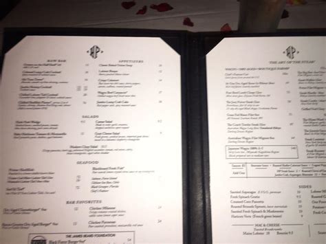 Menu At Hyde Park Prime Steakhouse Pittsburgh 247 N Shore Dr