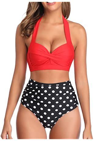 Cupshe Womens High Waisted Falbala Bikini Set Artofit