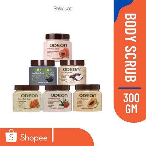 Odeon Face And Body Scrub 300ml Exp Feb Oct 2024 Shopee Malaysia