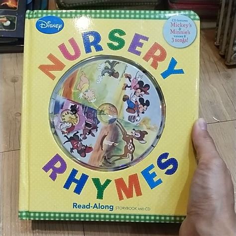 Jual 7k Nursery Rhymes Board Book With Cd Import Book Disney Original