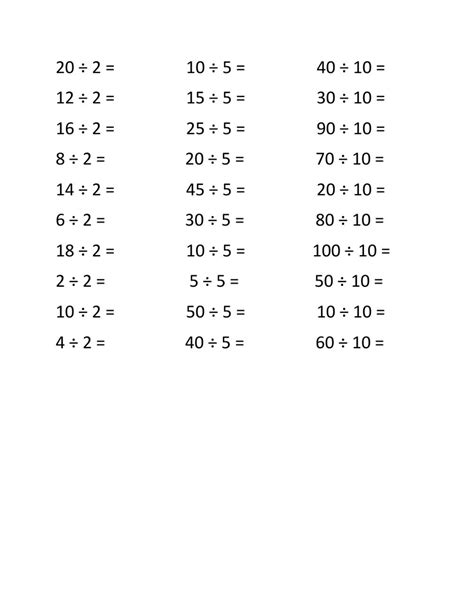 Divisible By 2 5 10 Worksheets