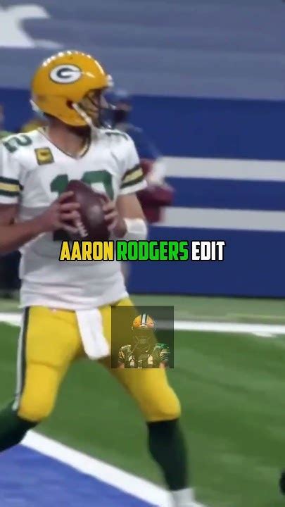 Aaron Rodgers Edit Nfl Sports Aaronrodgers Youtube