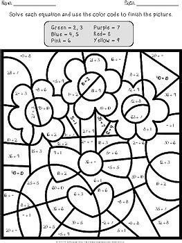 Valentine S Day Multiplication And Division Color By Number By Tchrbrowne