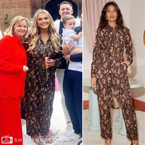 Towie Season 33 Episode 10 Saffrons Brown Snake Print Jumpsuit Shop