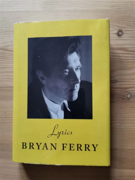 PAROLES DE BRYAN Ferry SIGNÉ 2022 première édition Roxy Music EUR