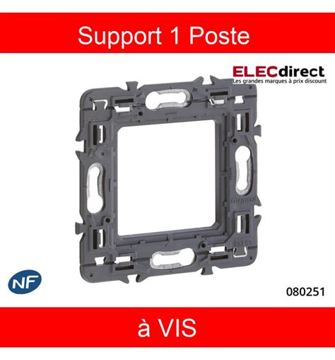 Legrand Support Simple Poste M Mosaic C Liane Fixation Vis