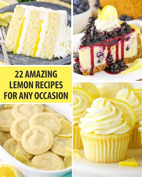 22 Amazing Lemon Desserts